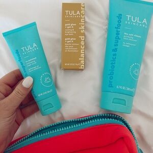 NEW Tula skincare bundle and zip pouch